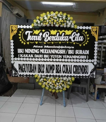 Papan Bunga di Ballroom Wedding Bintaro